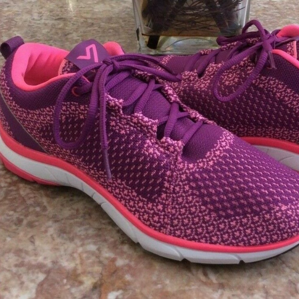 Vionic Women's 335 Sierra Pink/Purple Knit Athletic Shoes Size 11